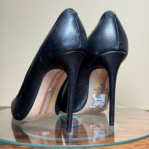 Sam Edelman pointed toe leather heels - black - size 8 - Picture 4 of 13
